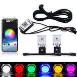 Set 2 leduri Devil Eyes RGBW multicolore cu aplicatie de pe telefon