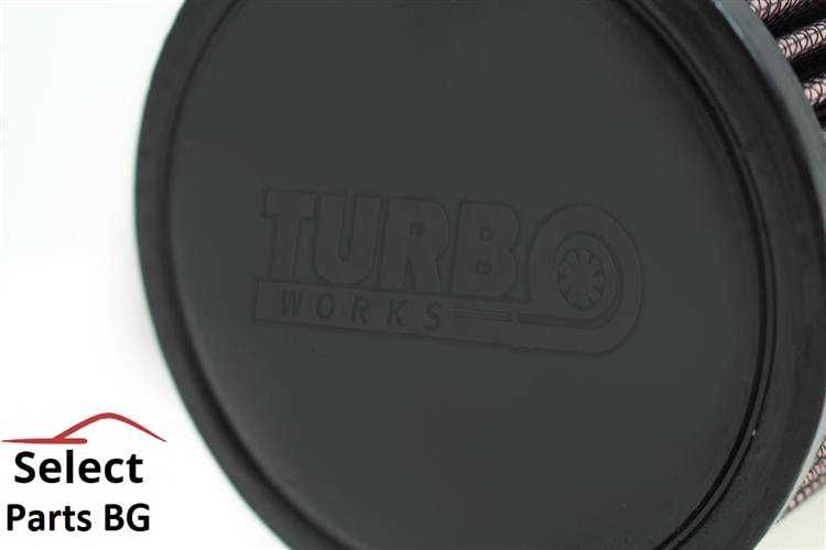 Спортен филтър конус Turbo Works 150x150мм вход 77мм