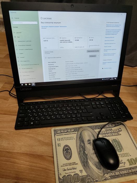 Продам хороший моноблок диагональ 20 дюйма. Проц 2ядра ОЗУ 8 SSD 240