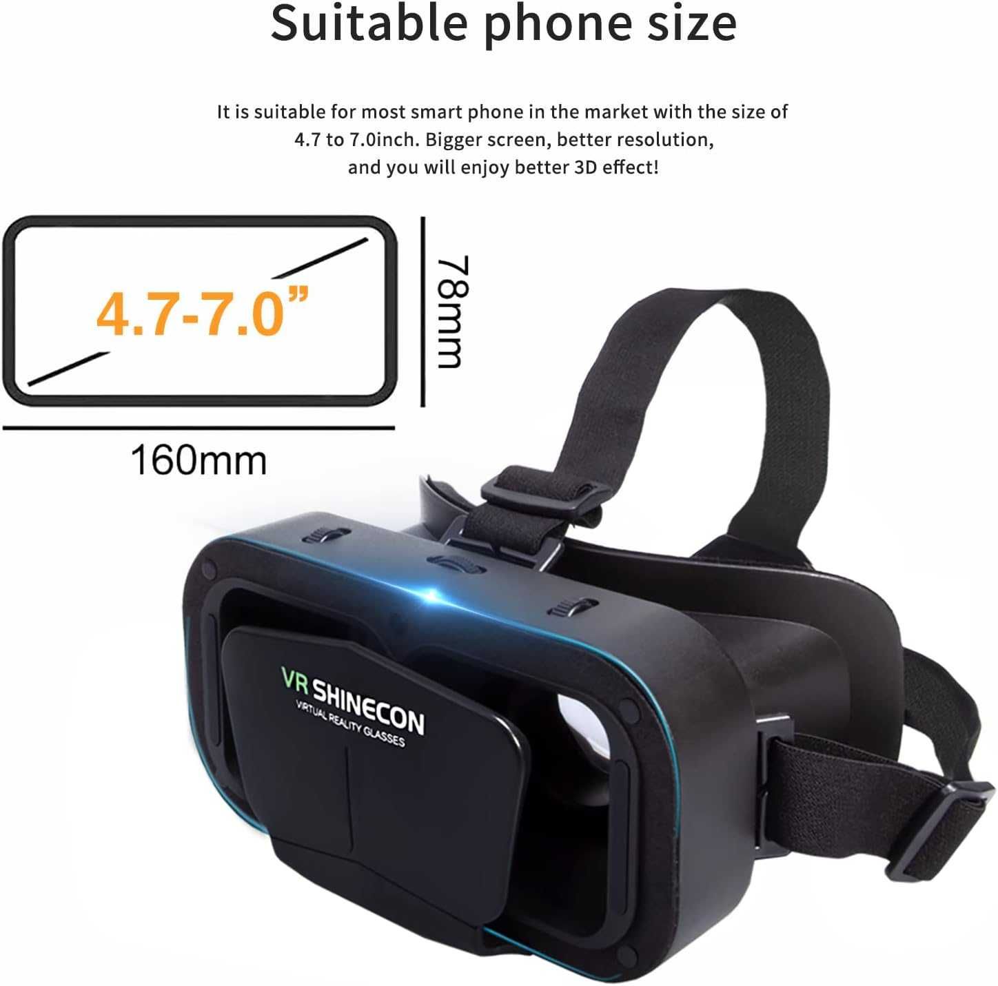 Очила за виртуална реалност VR Shinecon - 3D
