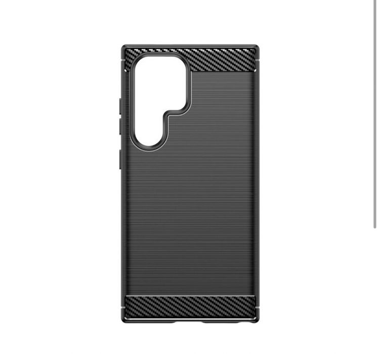SAMSUNG S23/S24/S25/PLUS/ULTRA - Husa Silicon Carbon Brushed Neagra