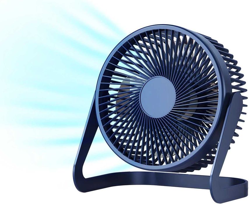 НОВ! Настолен вентилатор USB, 2 скорости, 360° въртене