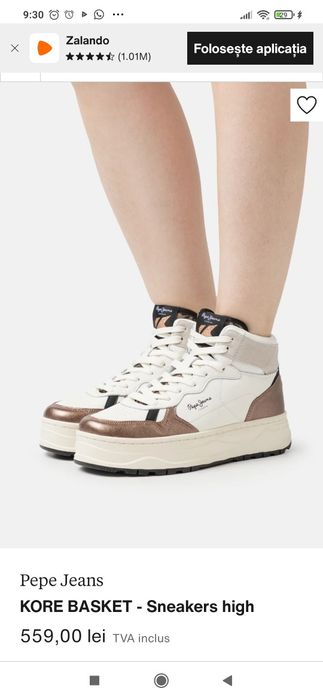 Peppe Jeans, noi, mărimea 38 bascheți