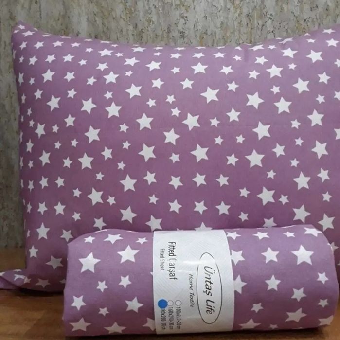 Единичен еластичен чаршаф и калъфка за възглавница
100*200