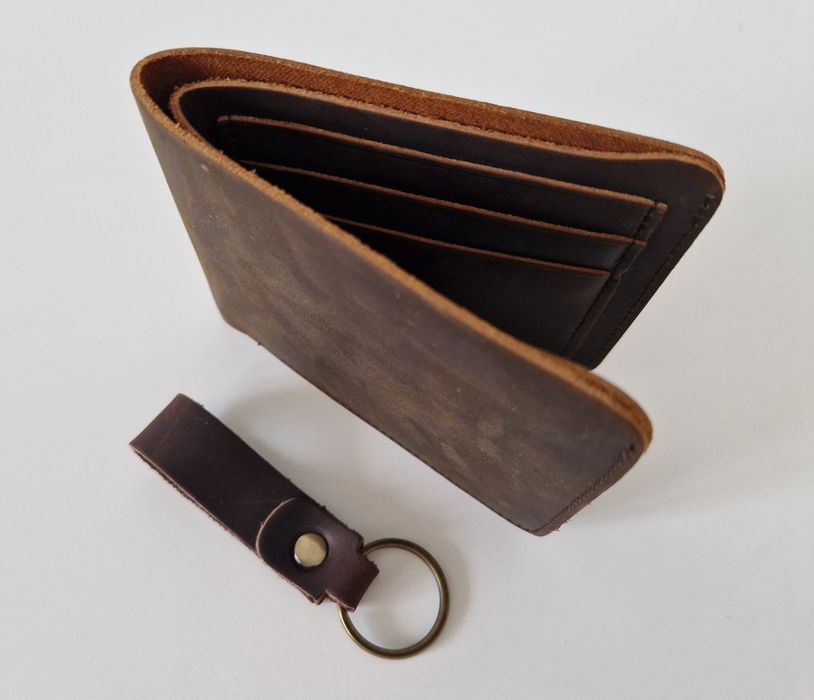 Portofel din piele naturală Crazy Horse, maro