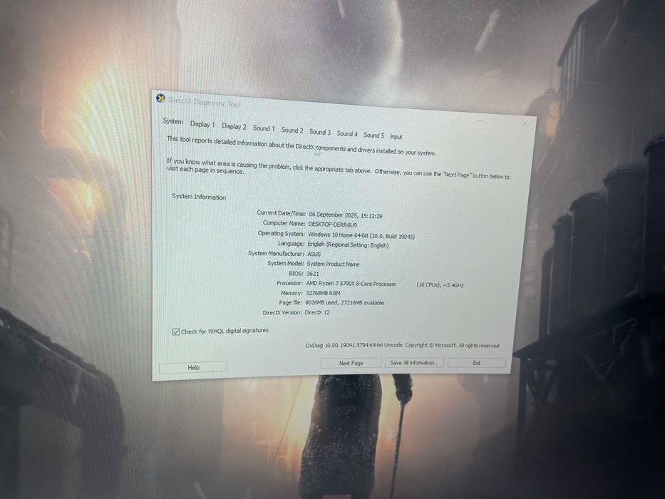 Pc Gaming - 5700x/6900XT