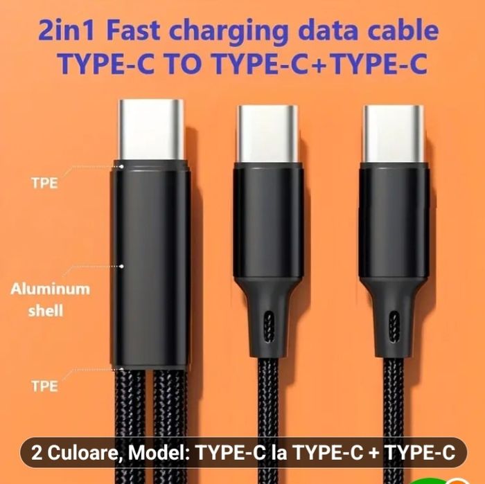 Vand cablu de incarcare pt 2 dispozituve simultan