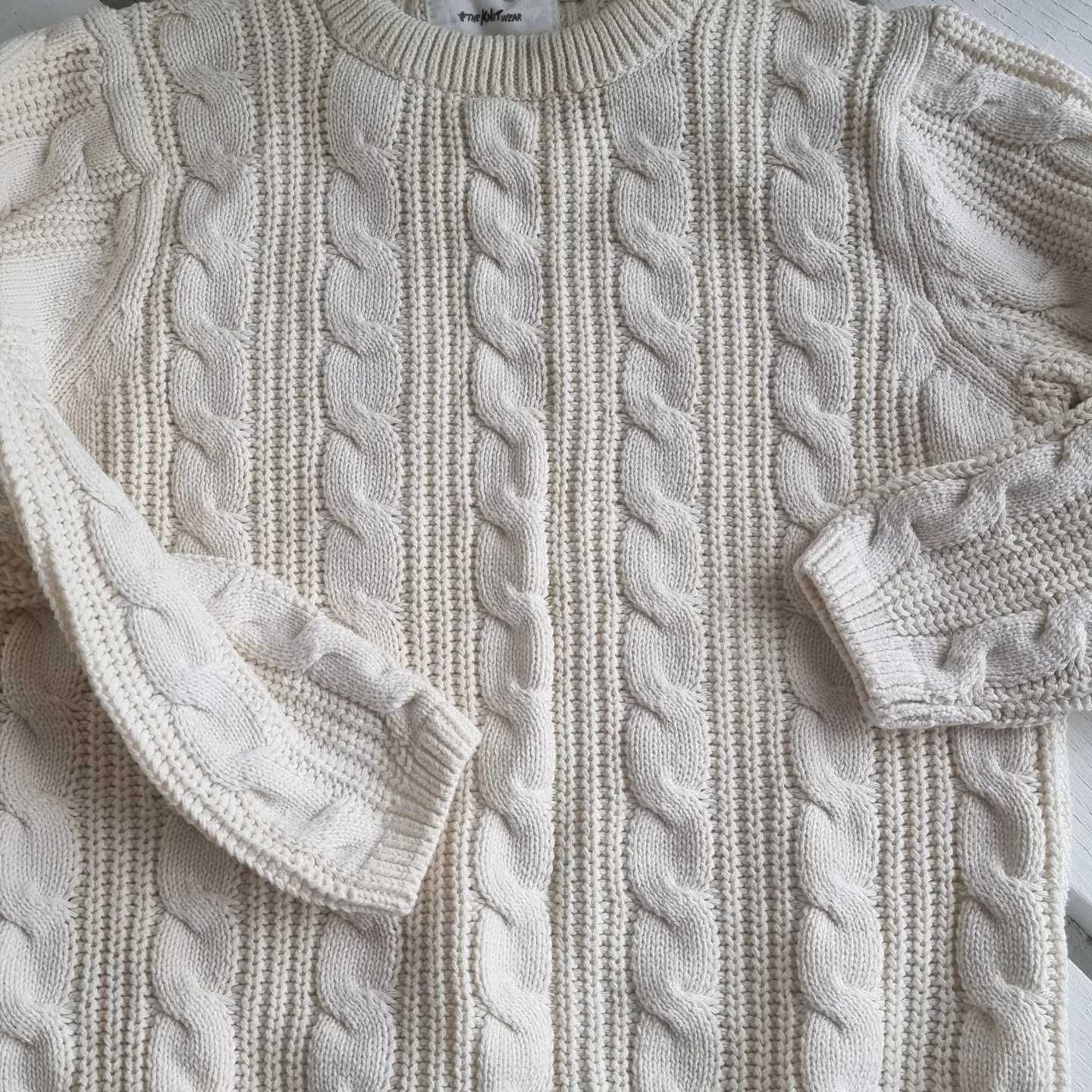 Бял пуловер Zara, неносен, 122см