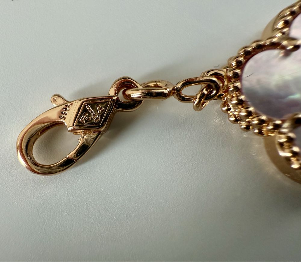Van Cleef & Arpels Гривна с 18к Златно покритие - Цвят Розов + Кутия