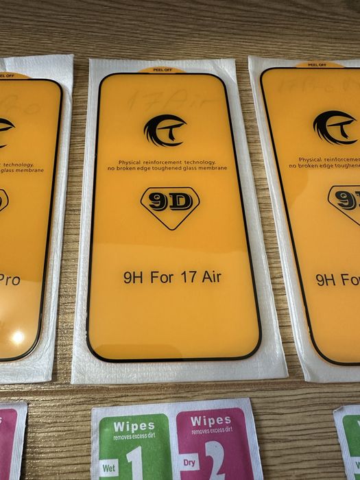 Vand Folie Sticla 9D Full-Screen Iphone 17, 17 Pro, 17 Pro Max, 17 Air
