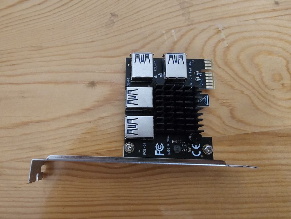 PCI-E 1X към PCI-E 16X Riser карта