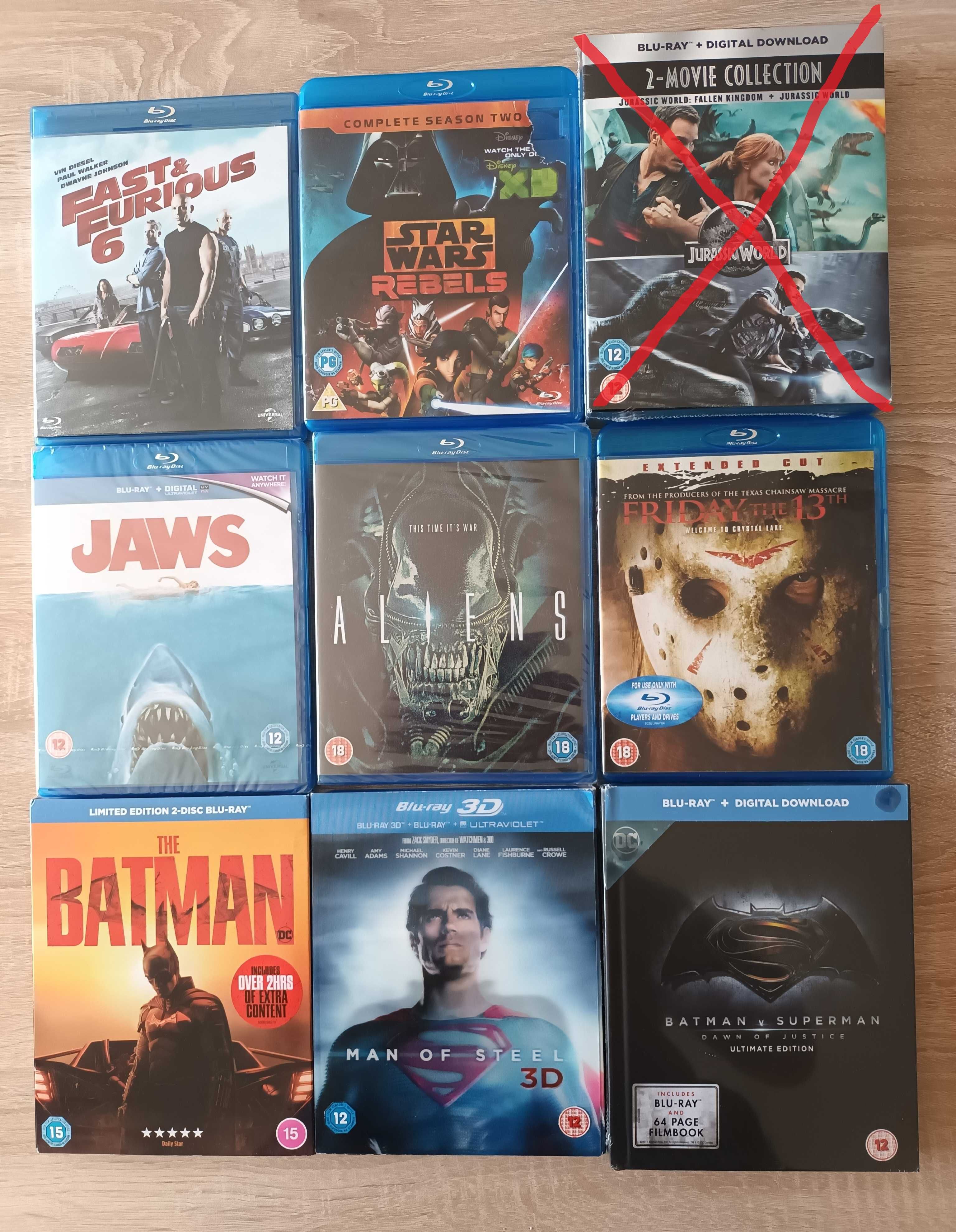 Филми на Blu Ray - Батман, Супермен, Мисията невъзможна, Тор, Петък 13