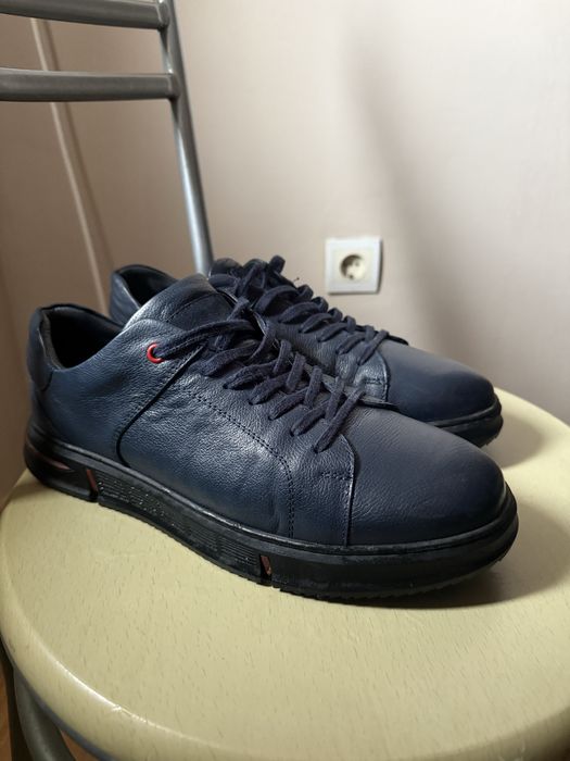 Мъжки спортни кожени обувки естествена кожа