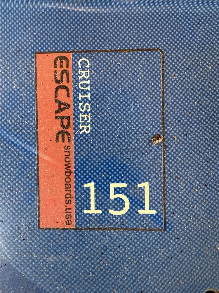 Placa snowboard cruiser escape 151