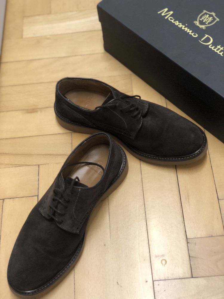 Pantofi barbați , Massimo Dutti, piele intoarsa