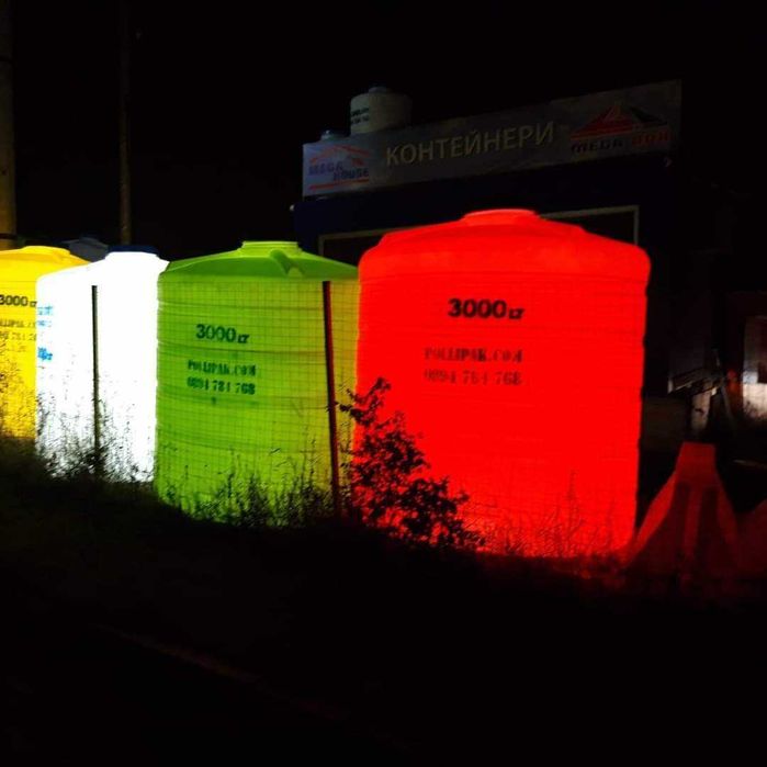 Резервоар 3000 литра – вертикален, подходящ за питейна и дъждовна вода