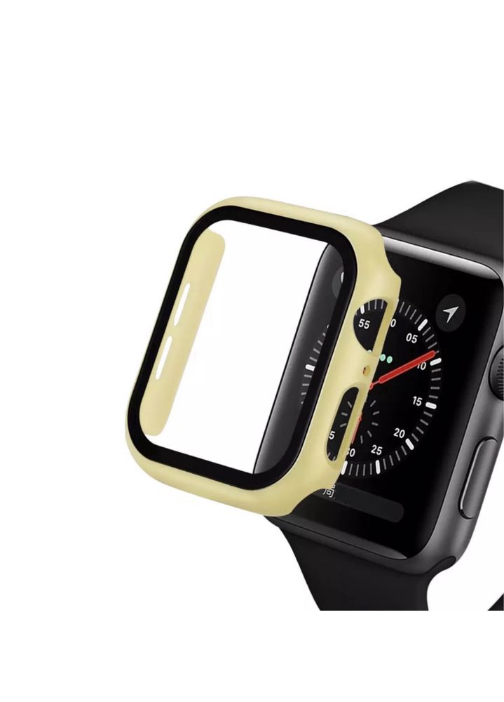 Husa Carcasa Ceas Apple Watch Margine Silicon Fata Glass Orice Marime