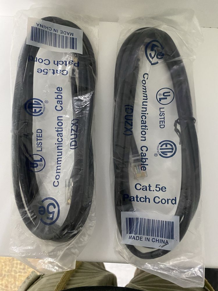 1.8m / UTP / 24AWG / Cat.5e / 4PR / PVC / RJ-45 / Чёрный