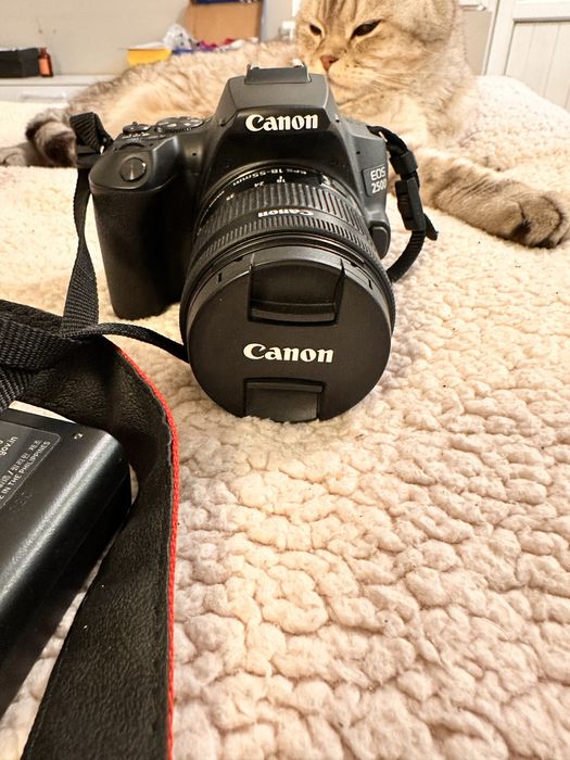 продаю canon eos 250d с объективом 18 55 is stm комплект