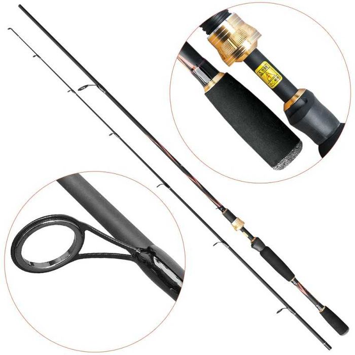 Lanseta fibra de carbon Baracuda Spin Crius 1,95m A 8-35g.