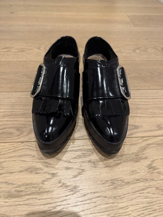 Loafers negri, din lac , Uterque