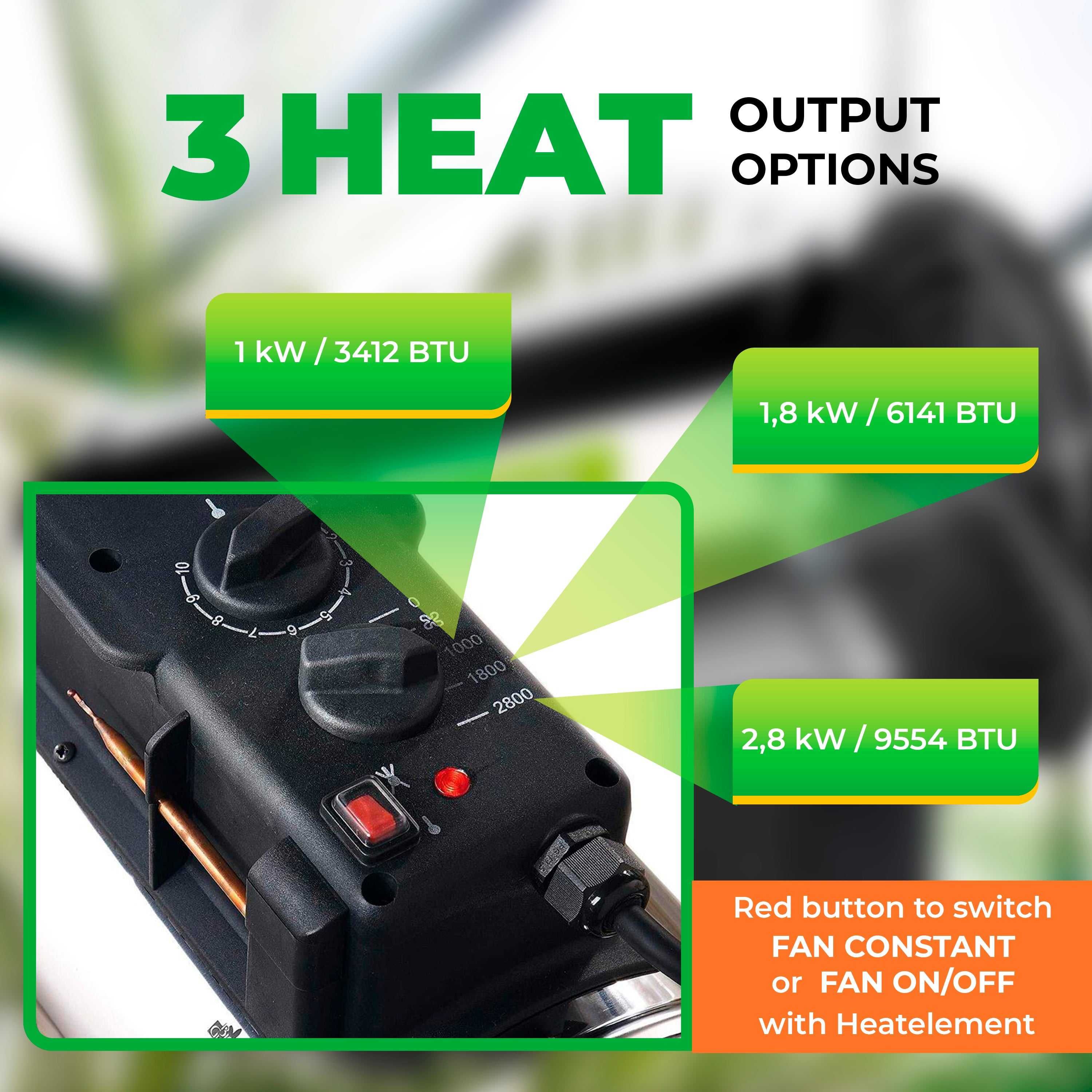 Отоплител за оранжерия Bio Green PHX 2.8 Phoenix, нов, зимна градина