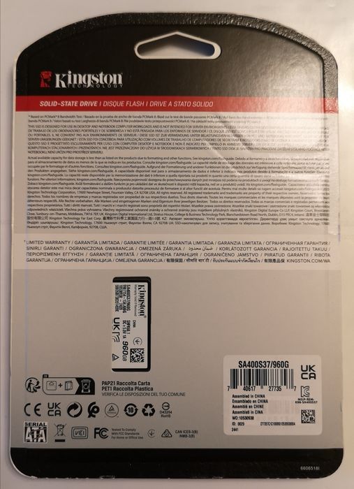 SSD Kingston 960GB, Nou
