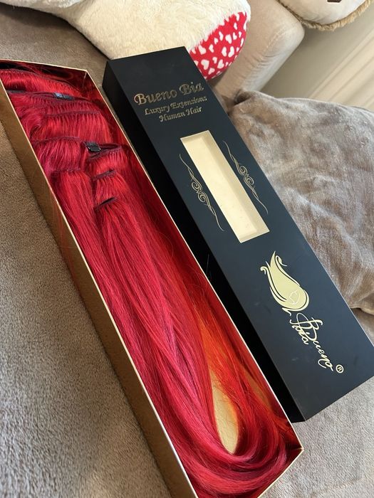 Extensii clip-on ROSU INTENS