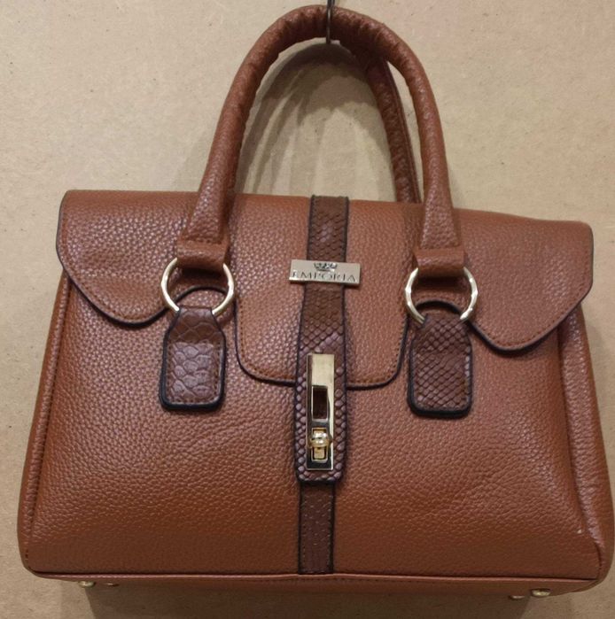 Geanta dama piele maro cognac EMPORIA