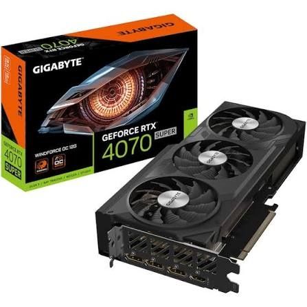 GIGABYTE GeForce RTX™ 4070 Super WindForce3 OC, 12GB GDDR6X, 192-bit