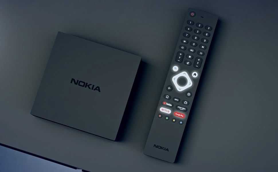ТВ бокс Nokia 8000, Android TV, Netflix< Prime Video, HBO
