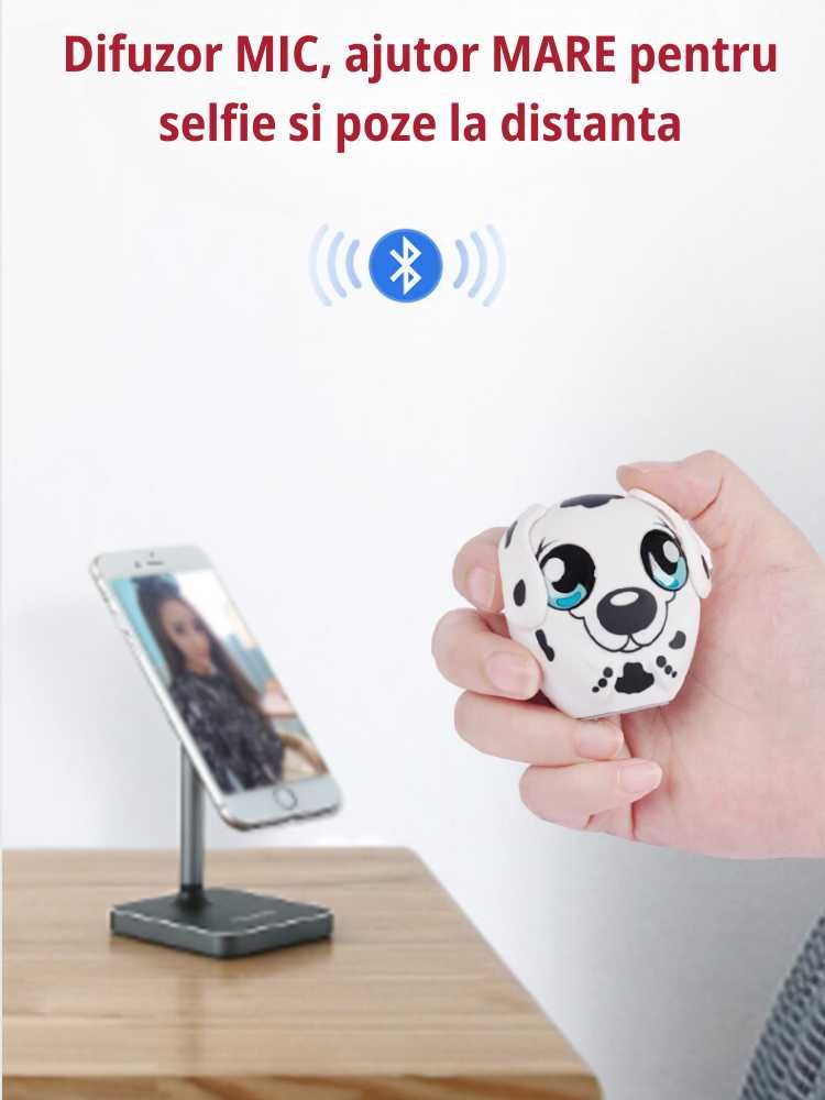 Boxa portabila pentru copii wireless bluetooth, selfie la distanta