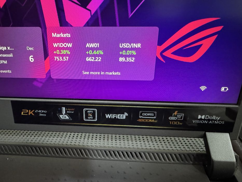 Asus Rog Strix 17.3 дюйма 2K 240hz/RAM 32GB 4800mhz DDR5/Rayzn 7 6800H