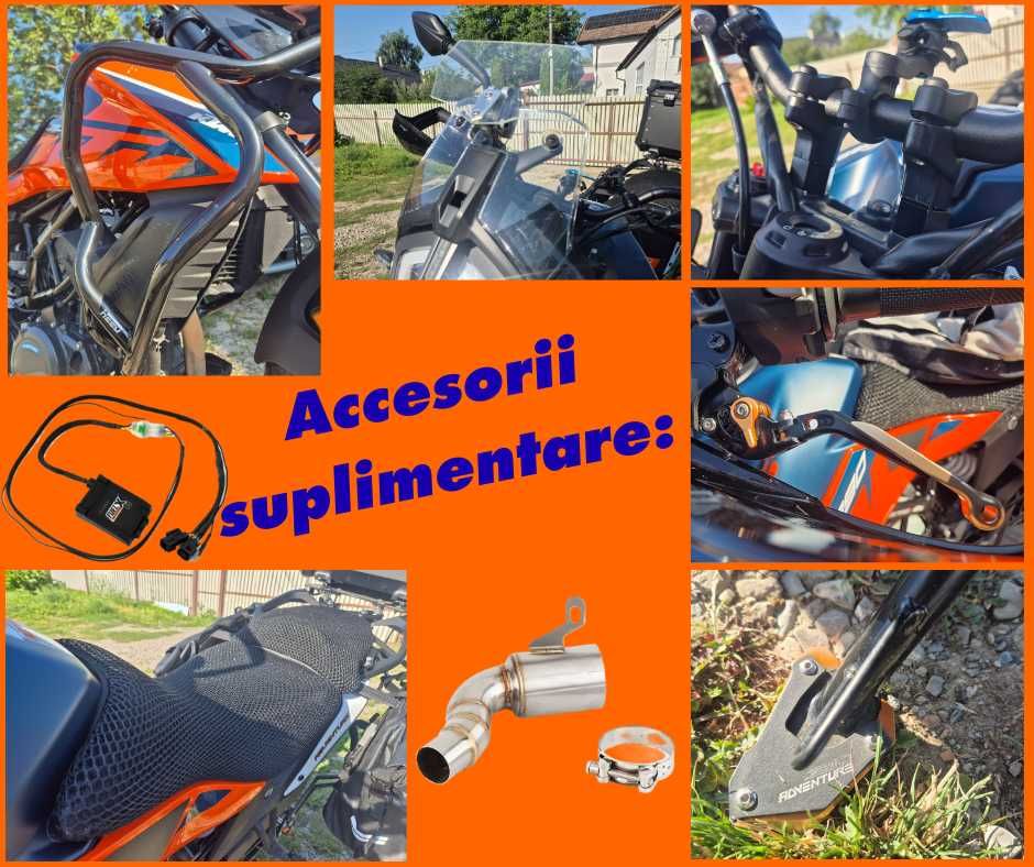 KTM 390 Adventure 2023 – 10.000 km – impecabilă, multe accesorii