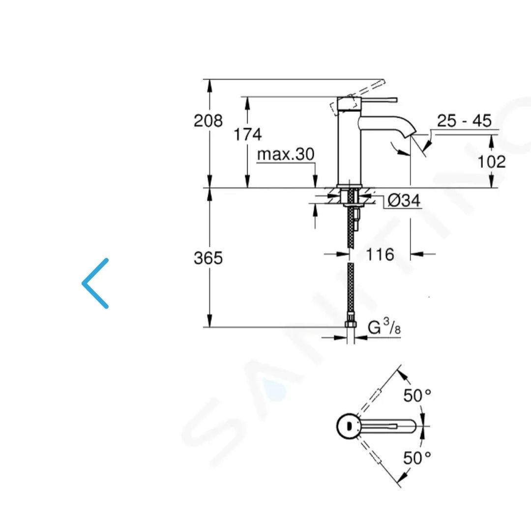 Baterie lavoar Grohe