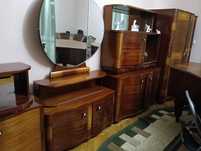 Mobila living/sufragerie cires,  model vechi, vintage