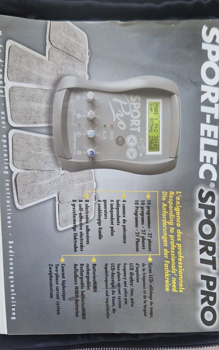SPORT ELEC Toate grupele de muschi Aparat tonifiere musculara electric