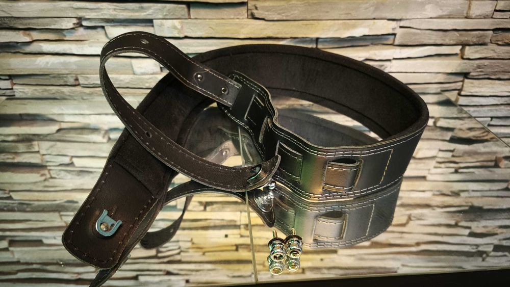 Curea Harley Benton Guitar Strap padded Black + straplock