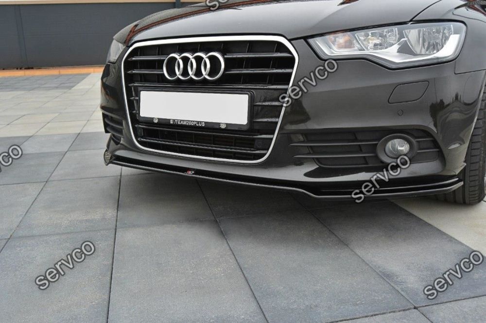 Prelungire splitter bara fata Audi A6 C7 4G 2011-2014 v1 Maxton Design