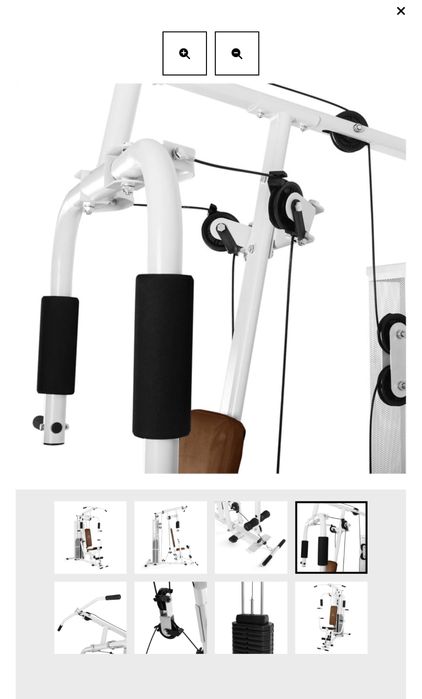 ULTIMATE GYM 3000, aparat de fitness multifuncțional alb
