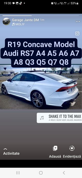 R19 Concave Model Audi A7 Competition RS 7 A3 A4 A5 A6 A7 A8 Q2  5x112