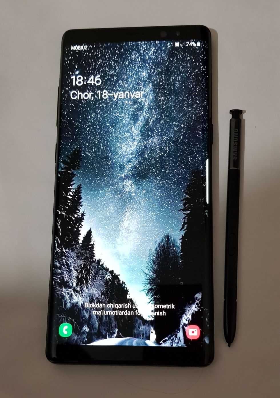 Samsung note 8 6_64talik holati edial ikranda dog yoki soya yoq