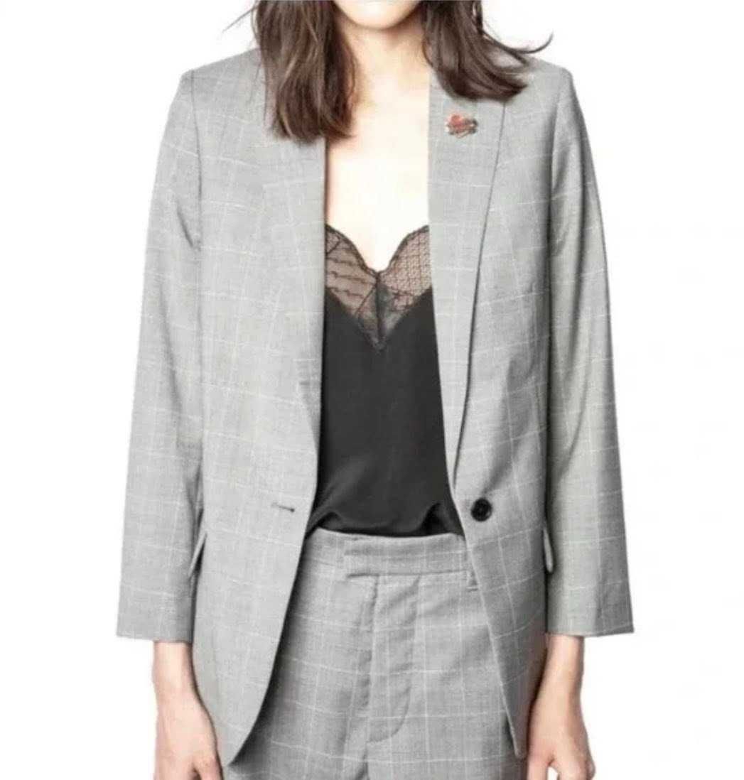 Zadig & Voltaire original jacheta de bază, 100% lana virgina, 38 (M)