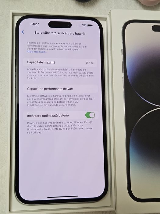 iPhone 14 Pro Max, Space Black, 128 Gb, Stare Foarte Buna