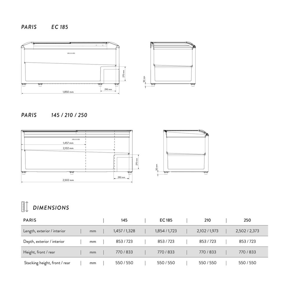 Lada congelare AHT Paris 185 / NOU / Pret special