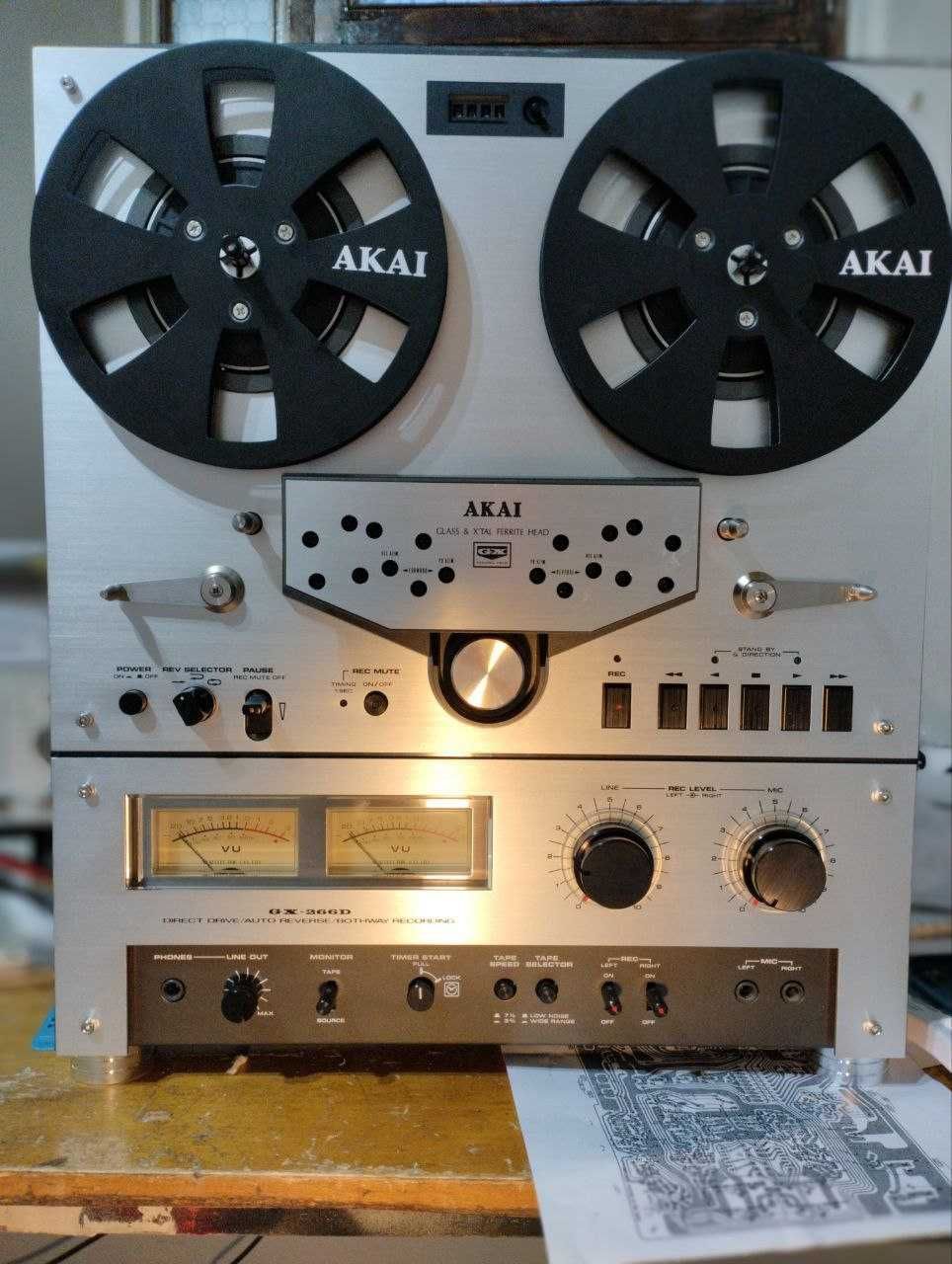 катушечный магнитофон AKAI GX-266D, как новый, в коробке
