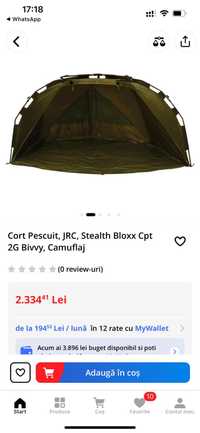 Cort pescuit profesional JRC Stealth Bloxx Cpt 2G Bivvy Camuflage