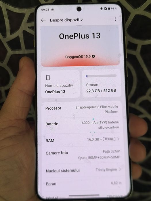 V/Sch Oneplus 13,512gb,16 RAM, Impecabil