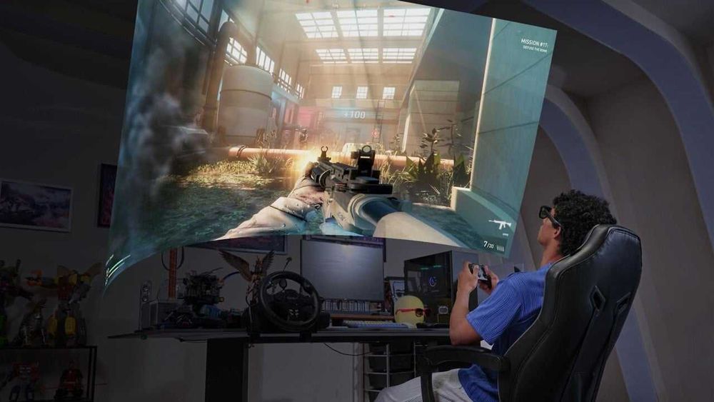 Лучшие Micro-OLED очки-экраны (200 диагональ, 80грамм, 120 частота )