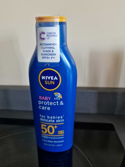 Nivea baby protect sun cream 50F 200ml Нивеа бебе